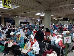 447 jemaah Kloter 6 BTH Tiba di Batam, Total Jemaah Riau Telah Kembali 952 Orang