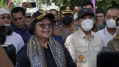 Menteri Siti Tinjau Tepian DAS Indragiri