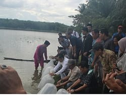 Dosen Prodi Budidaya Perairan Faperta UIR Lakukan PKM di Desa Pulau Baru Kuansing