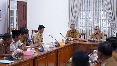 Kepala Desa di Meranti Temui Gubernur Riau